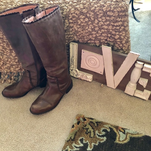 Anthropologie Shoes - Anthropologie Ruffled Tall Riding Boots